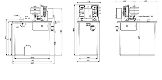 Lowara Resvari Plus D 500 3-5 Variable Speed Booster Set 240v